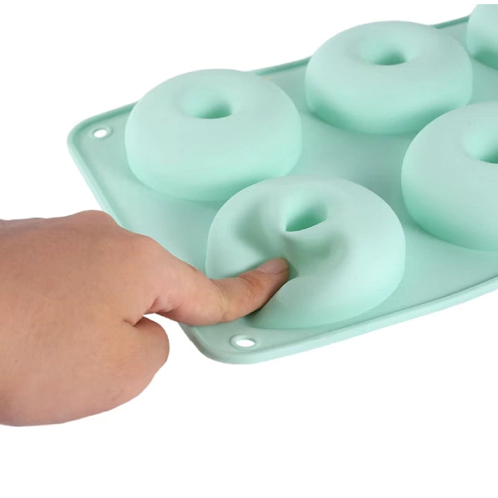 6 Cavity Silicone Donut Mold – Non-Stick, BPA-Free, Doughnut Maker