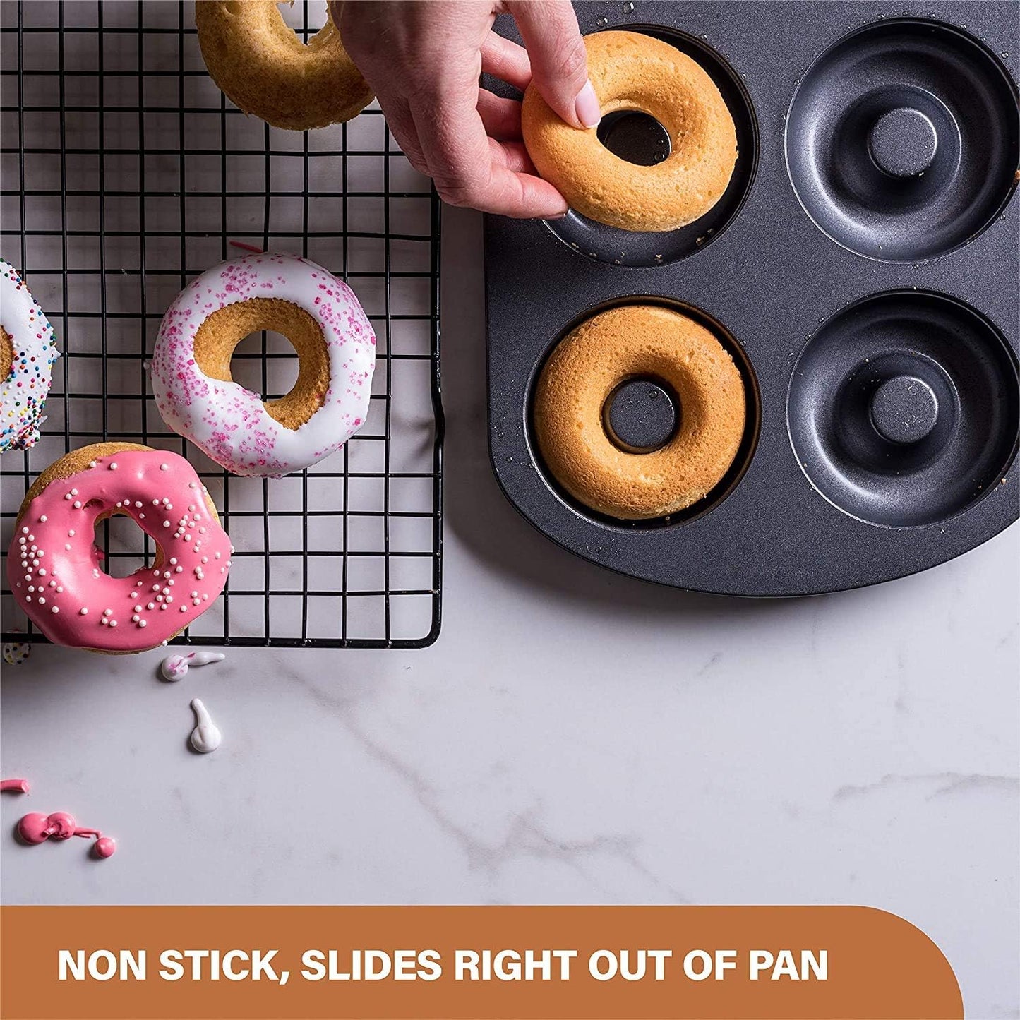 6 Donut Baking Pan Cake Baking,  Baking Tray Cookie Muffin Pan