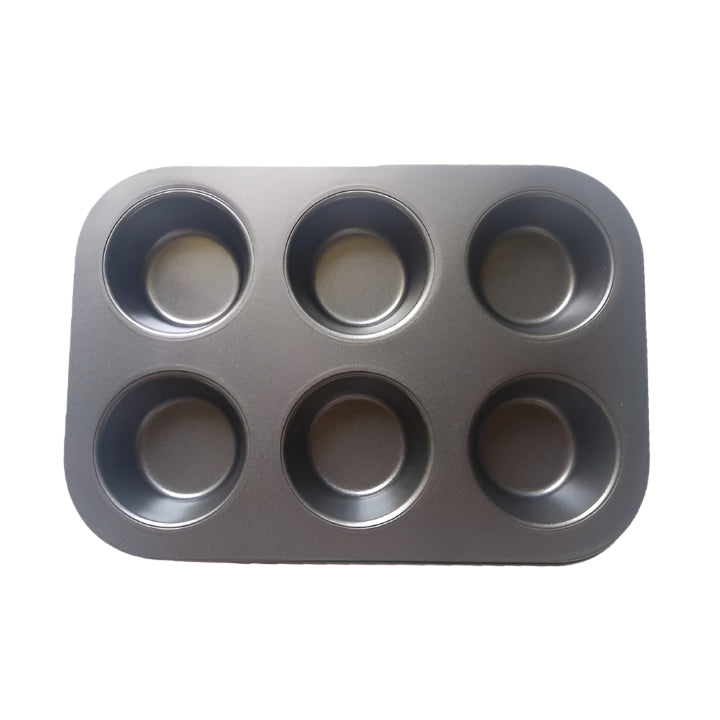 6-Hole Non-Stick Cupcake & Muffin Baking Tray ā Perfect for Muffins, Chocolates & More!