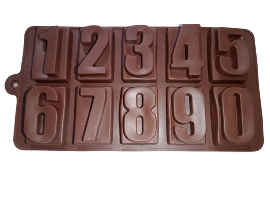 Silicone Chocolate Numeric 0 to 9 Number Baking Tools for Cake Decoration Mould