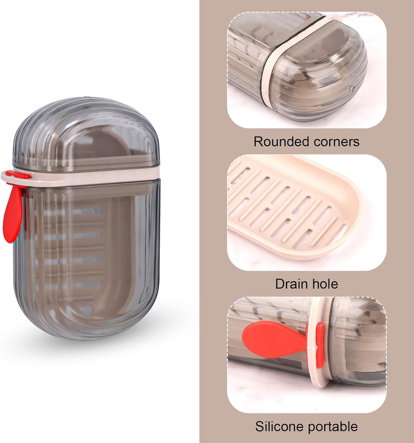 2-Pack Travel Toothbrush Holder  Toothbrush case for travel Leakproof toothbrush holder