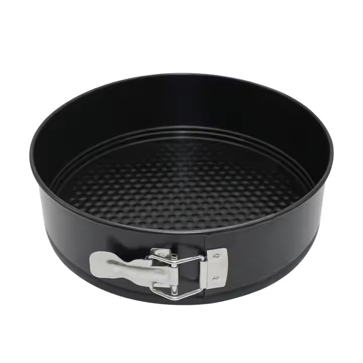 Teflon Coated Combo Carbon Steel Cake Baking Premium Non-Stick Bakeware Set – Spring form Cake Mould, Muffin Tray, Loaf Pan & Square Baking Tray | Heart, Round, and Square Shape Cake | Cake Mould Pan Set