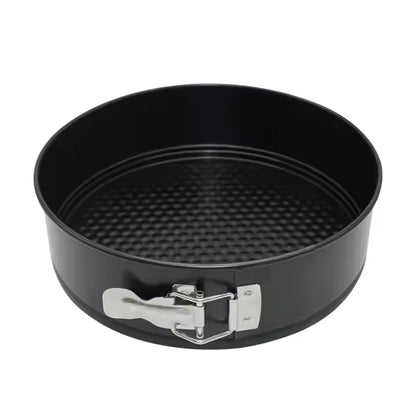Teflon Coated Combo Carbon Steel Cake Baking Premium Non-Stick Bakeware Set – Spring form Cake Mould, Muffin Tray, Loaf Pan & Square Baking Tray | Heart, Round, and Square Shape Cake | Cake Mould Pan Set