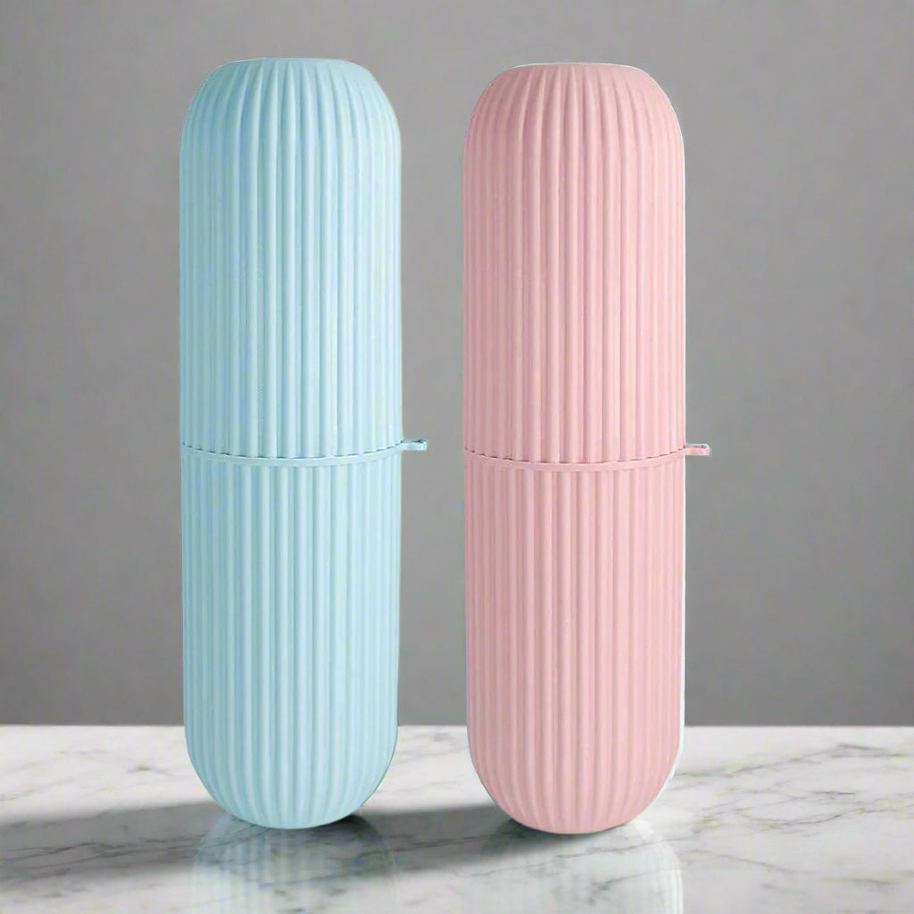 Capsule Shape Travel Toothbrush Case Holder 