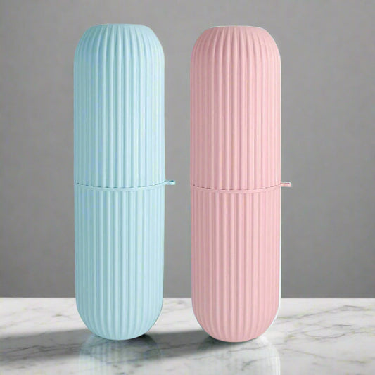 Capsule Shape Travel Toothbrush Case Holder 