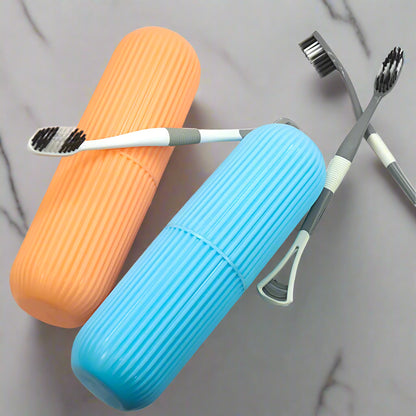 Capsule Shape Travel Toothbrush Case Holder 