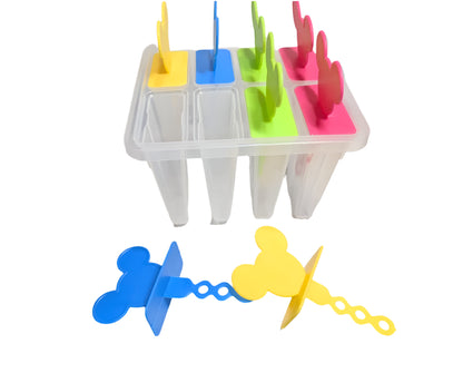 Premium 8-Piece Ice Cream & Popsicle Mould Set | Reusable DIY Kulfi & Ice Lolly Maker | BPA-Free Plastic Ice Cream Mold for Home | Easy-Release Frozen Dessert Mould for Kids & Adults (Multicolor)