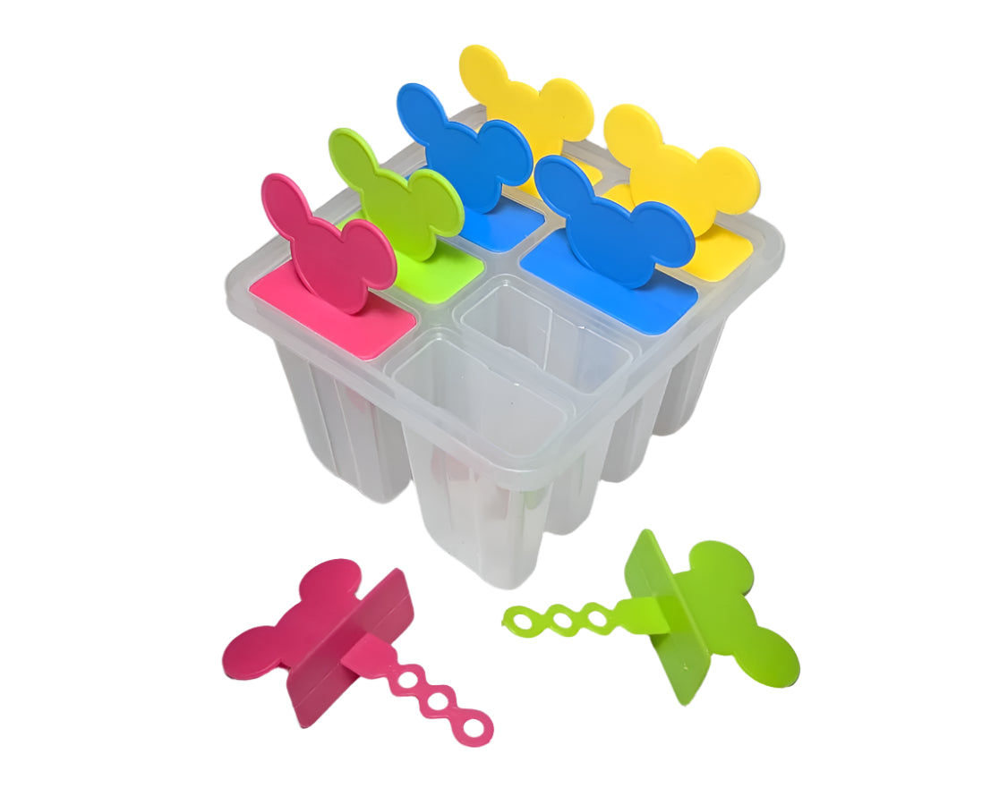 Premium 8-Piece Ice Cream & Popsicle Mould Set | Reusable DIY Kulfi & Ice Lolly Maker | BPA-Free Plastic Ice Cream Mold for Home | Easy-Release Frozen Dessert Mould for Kids & Adults (Multicolor)