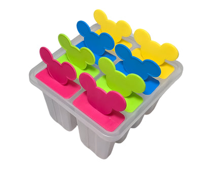 Premium 8-Piece Ice Cream & Popsicle Mould Set | Reusable DIY Kulfi & Ice Lolly Maker | BPA-Free Plastic Ice Cream Mold for Home | Easy-Release Frozen Dessert Mould for Kids & Adults (Multicolor)