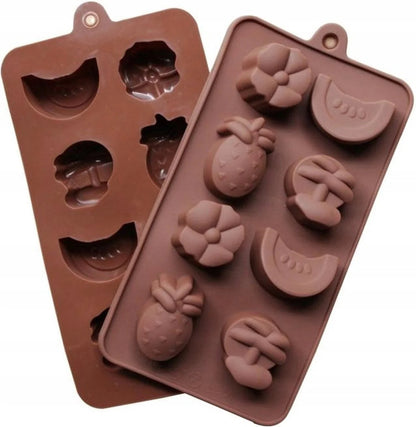 Mixed Fruit & Flower Shaped Silicone Chocolate
