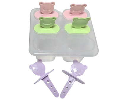 6 Cavity Homemade Popsicle & Kulfi Moulds | Plastic Reusable Ice Pop Makers |  DIY Frozen Ice Cream Maker for Kids & Adults
