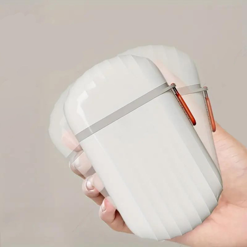 2 Pack Travel Toothbrush Holder Travel Soap Case Travel Soap Portable Box Leak Proof Toothpaste Storage Kit for Traveling, Bathroom, Camping, School, Gym, Outdoor (2 Piece)